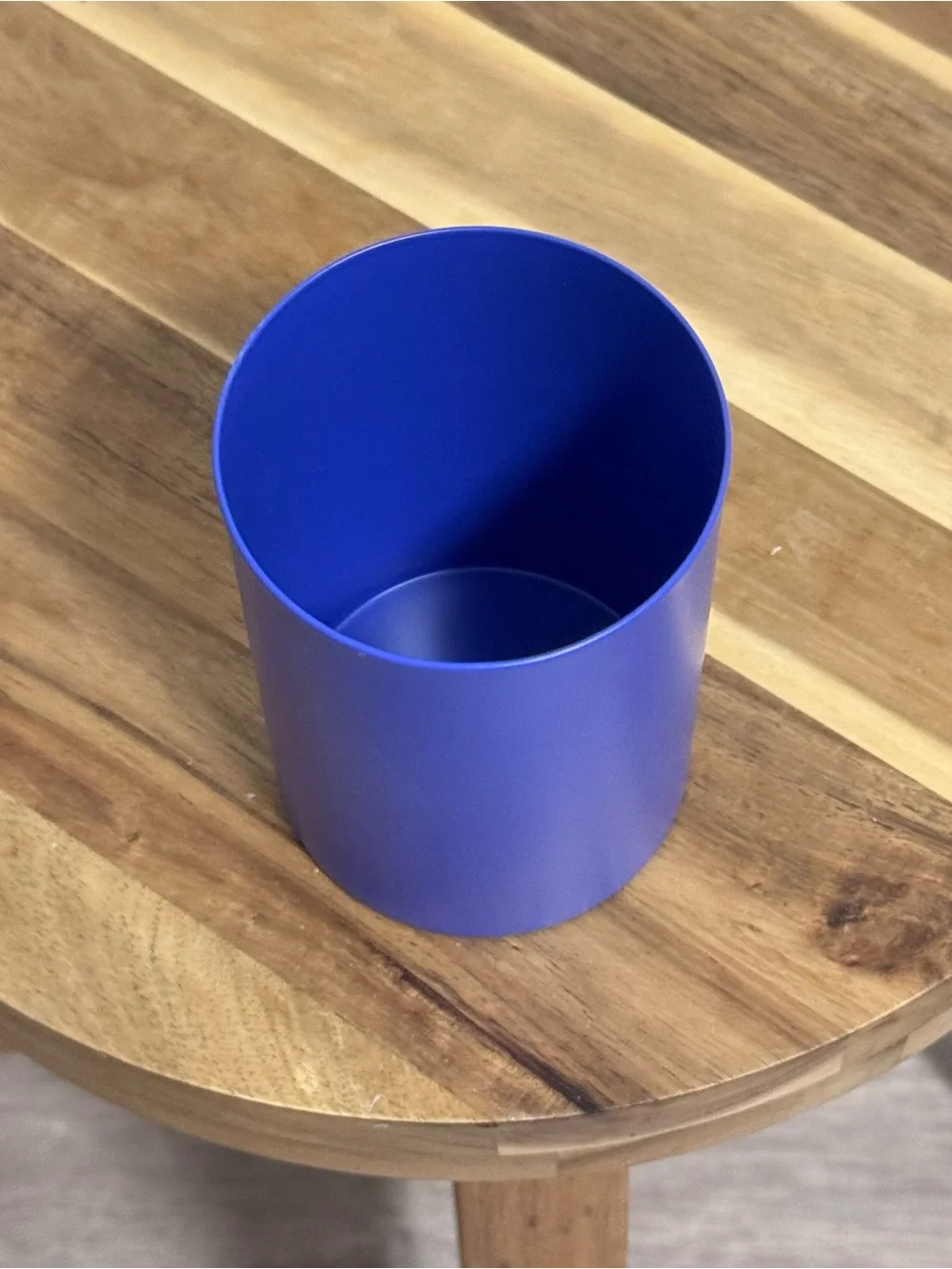 NWT NOTEM Studio Lola Blue Steel Pencil Cup Desk Organizer Anthropologie